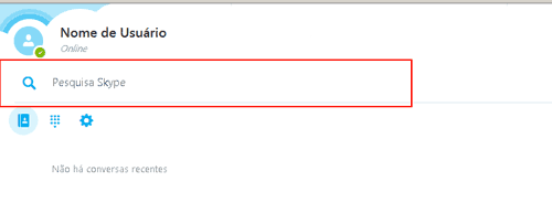 Como achar pessoas no Skype
